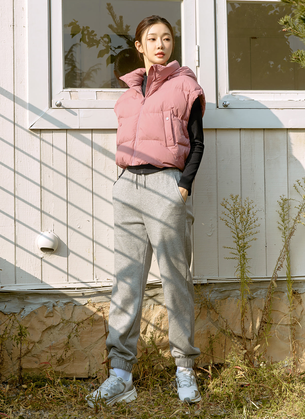 Women's Peach Ribbed Jogger Pants - Soft Stretchy Lounge Pants for Yoga, Running & Casual Wear