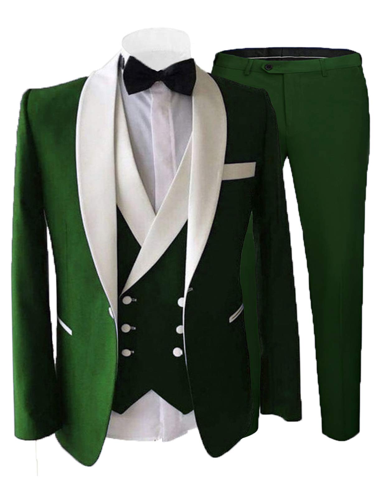 Setwell Men's Slim Fit 3-Piece Tuxedo Suit with Shawl Lapel Blazer for Weddings, Prom & Formal Events | ST-XZ001 | Perfect for Grooms, Black Tie Parties & Special Occasions