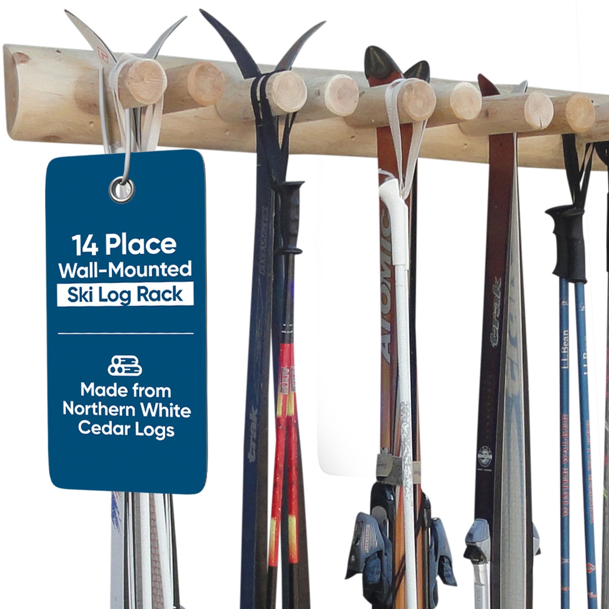 **14-Slot Vertical Ski Rack for Wall Mount – Heavy-Duty Ski Storage Organizer for Garage, Home & Outdoor Use – Durable Ski Holder for Easy Access & Space Saving**    *(Perfect for organizing skis in garages, basements, or cabins – keeps equipment secure and ready for your next adventure!)*