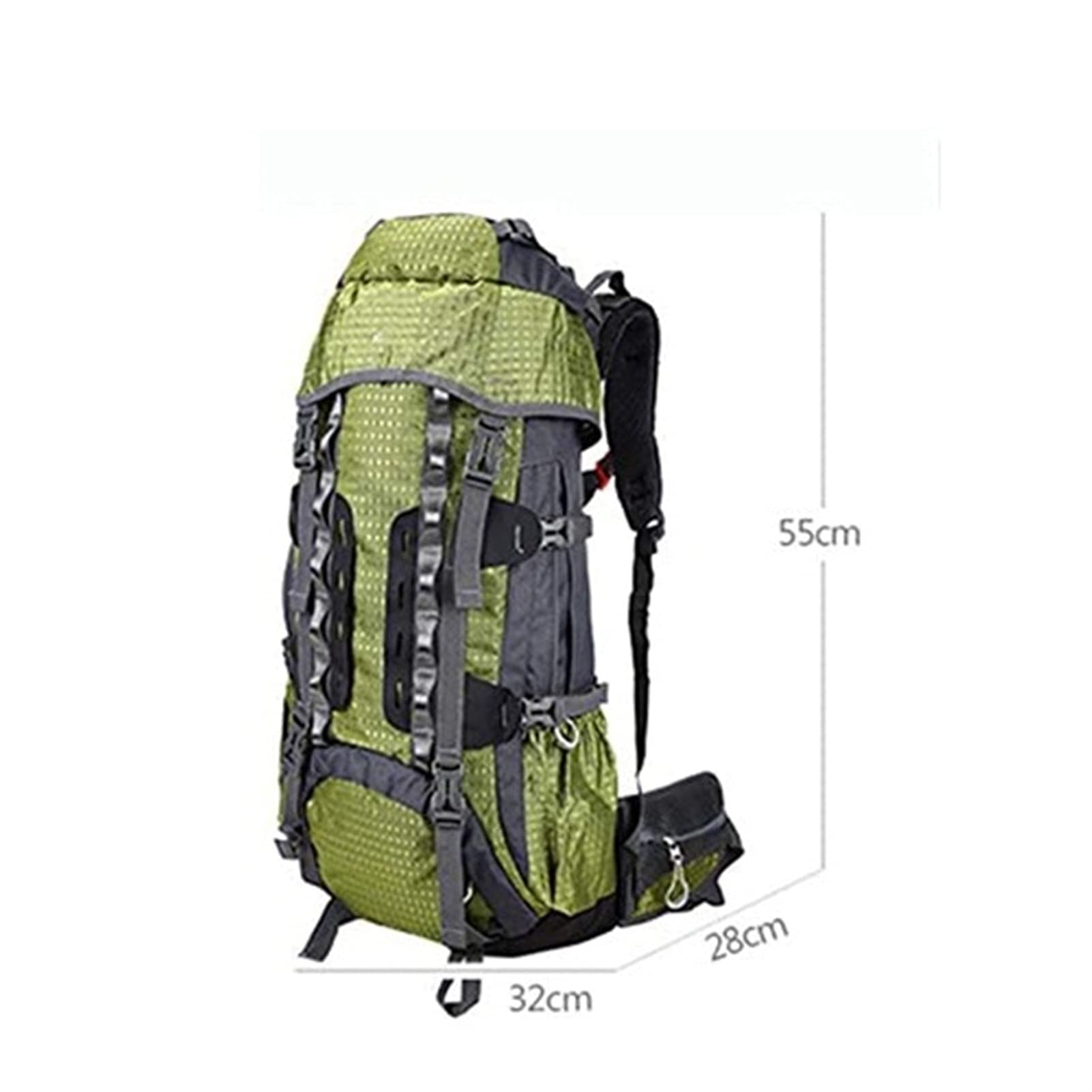 80L Foldable Hiking Backpack - Ultra Lightweight Water Resistant Travel Rucksack for Camping, Trekking & Day Trips - High Capacity Tear-Resistant Pack for Men & Women (Red) - Perfect for Outdoor Adventures, Hiking Gear & Travel Essentials