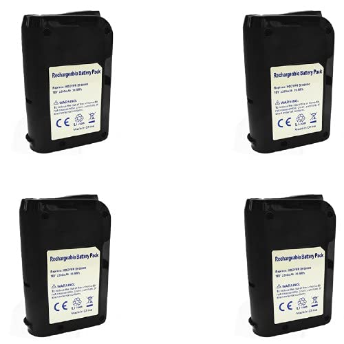 Synergy Digital 18V 2200mAh Li-ion Vacuum Cleaner Battery Pack (4-Pack) - Compatible with Hoover BH50020 - Long-Lasting Replacement Batteries for Cordless Vacuums - Perfect for Home Cleaning & Pet Hair Removal