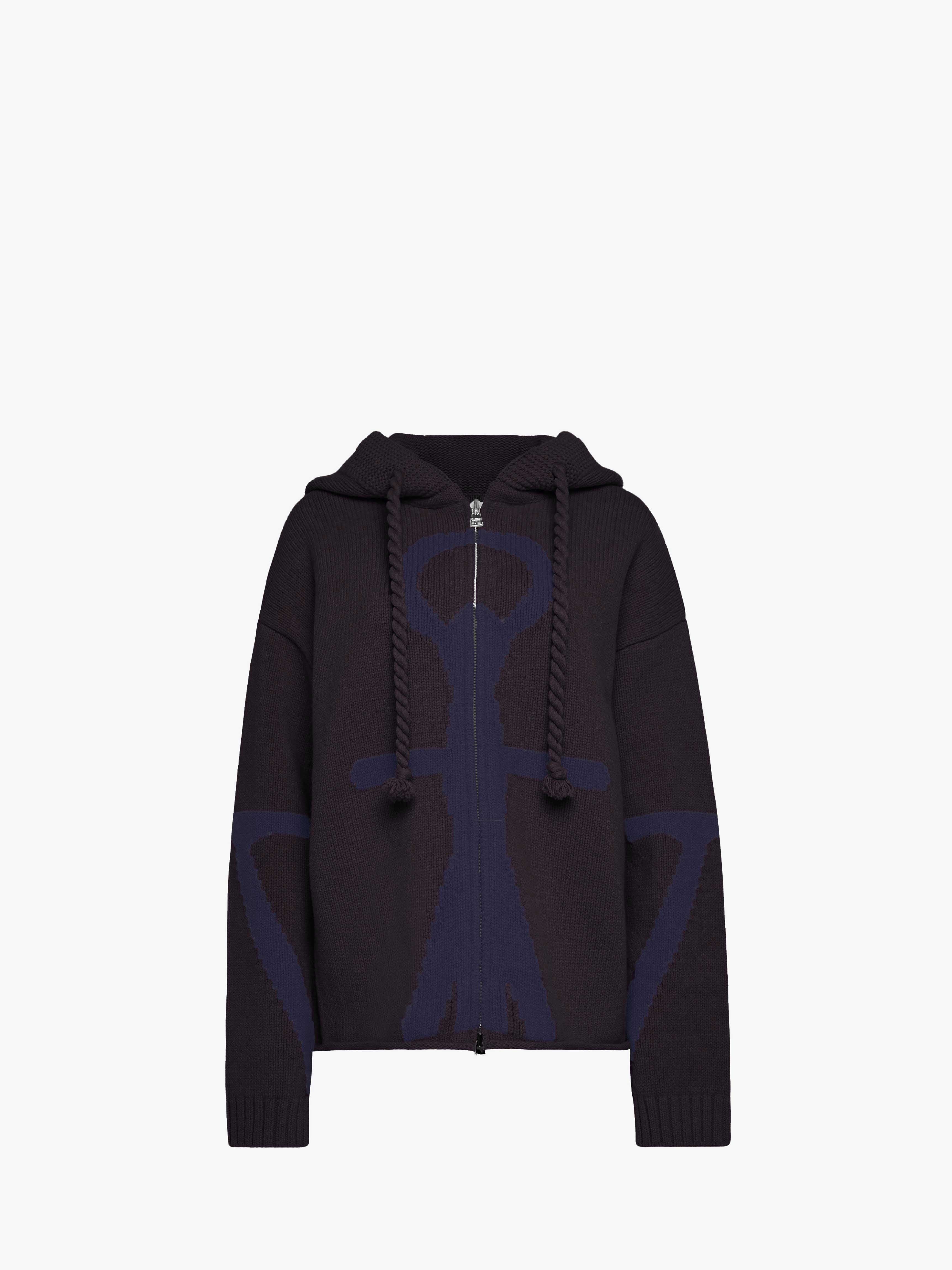 ANCHOR LOGO Zip-Up Hoodie for Men & Women - Stylish Casual Pullover for Outdoor Activities & Streetwear Fashion
