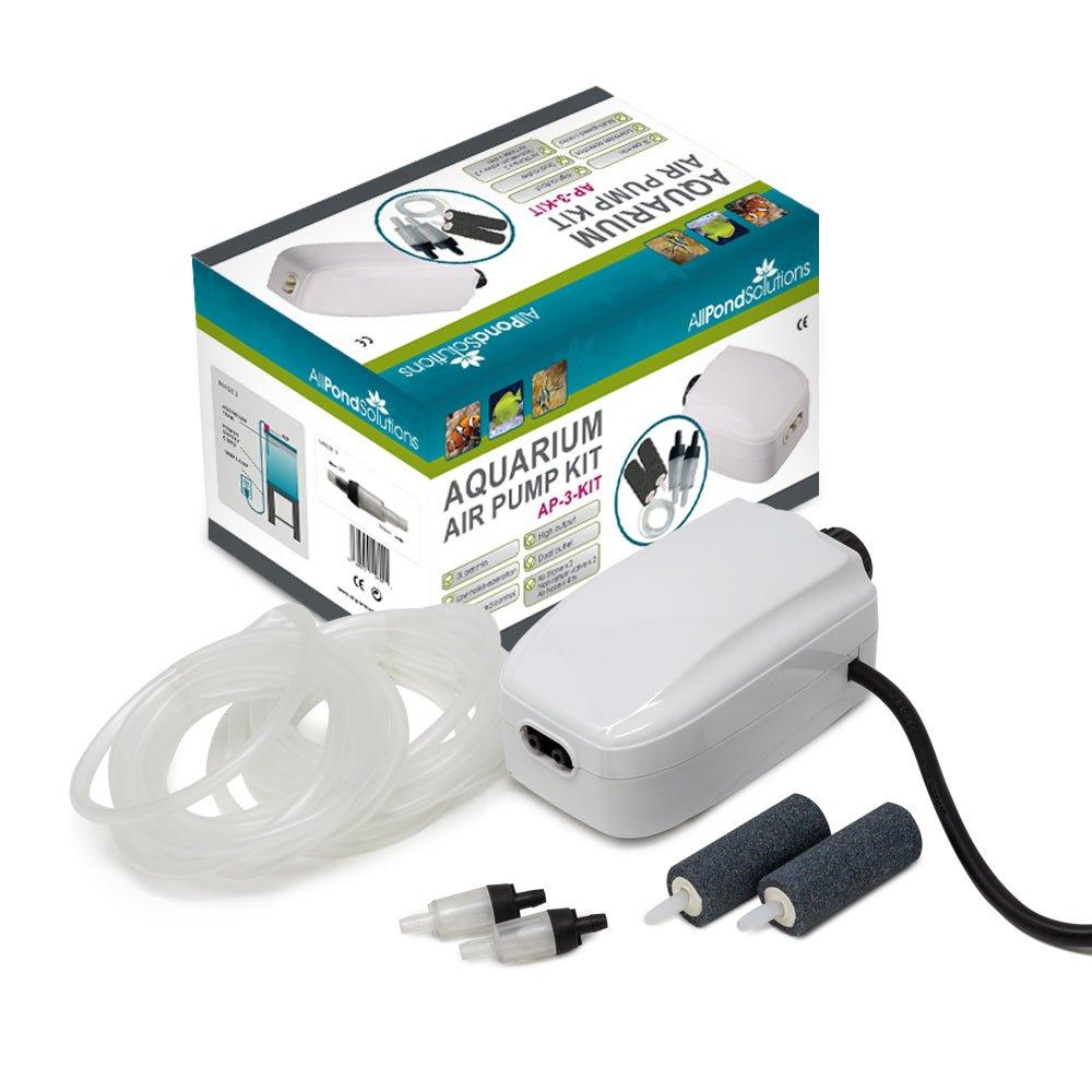 180L/H High Output Aquarium Air Pump Complete Kit with Accessories - Quiet Oxygen Pump for Fish Tanks, Ponds & Hydroponics - Perfect for Home Aquariums, Fish Breeding & Plant Cultivation