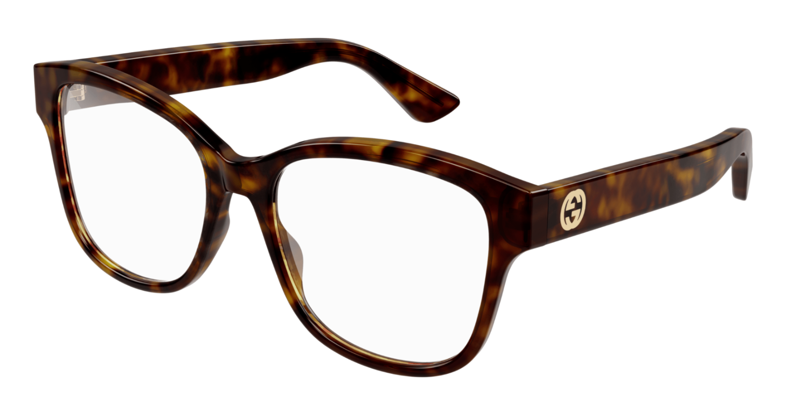 Gucci GG1340O 002 Havana Squared Oversized Women's Eyeglasses - Fashionable Oversized Square Sunglasses for Women | Perfect for Beach, Driving & Everyday Style