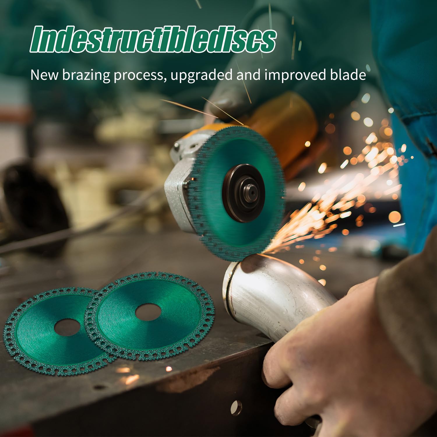 Indestructible Disc 2.0 - 7/8 Inch & 4 Inch Angle Grinder Cutting Wheel for Ceramic Tile, Glass, Metal & Wood (2025 Upgraded Version) | Fast Cutting Multi-Purpose Saw Blade for DIY Projects & Professional Construction Work