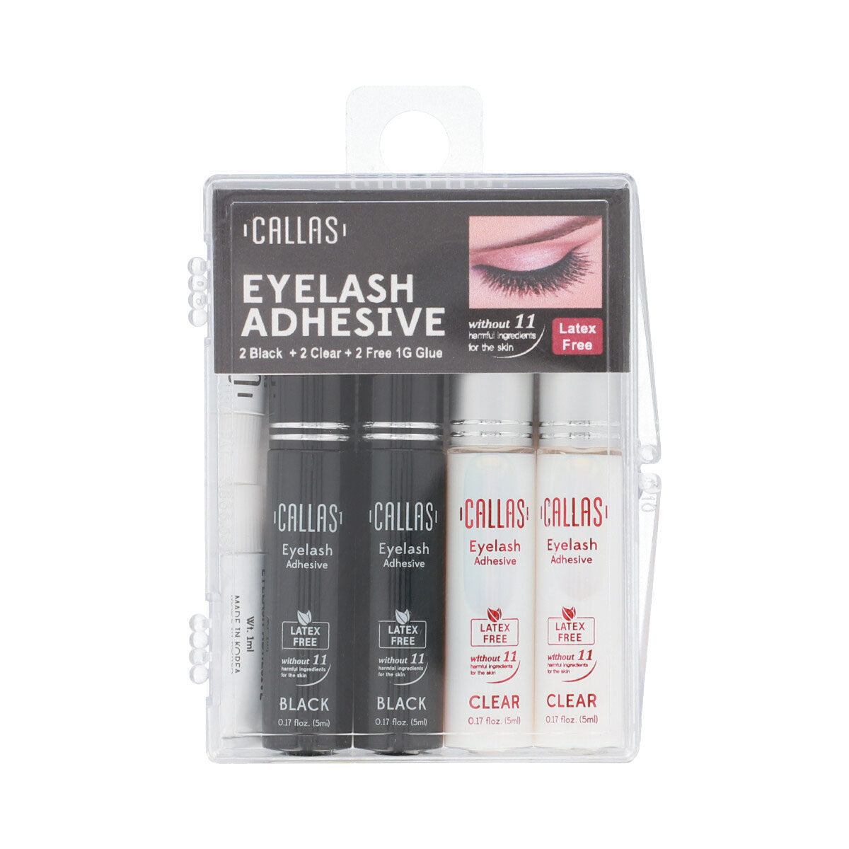 SET Callas Eye Liquid Glue - Professional False Eyelash Adhesive for Long-Lasting Hold - Waterproof & Hypoallergenic - Perfect for Daily Wear, Special Occasions & Makeup Artists