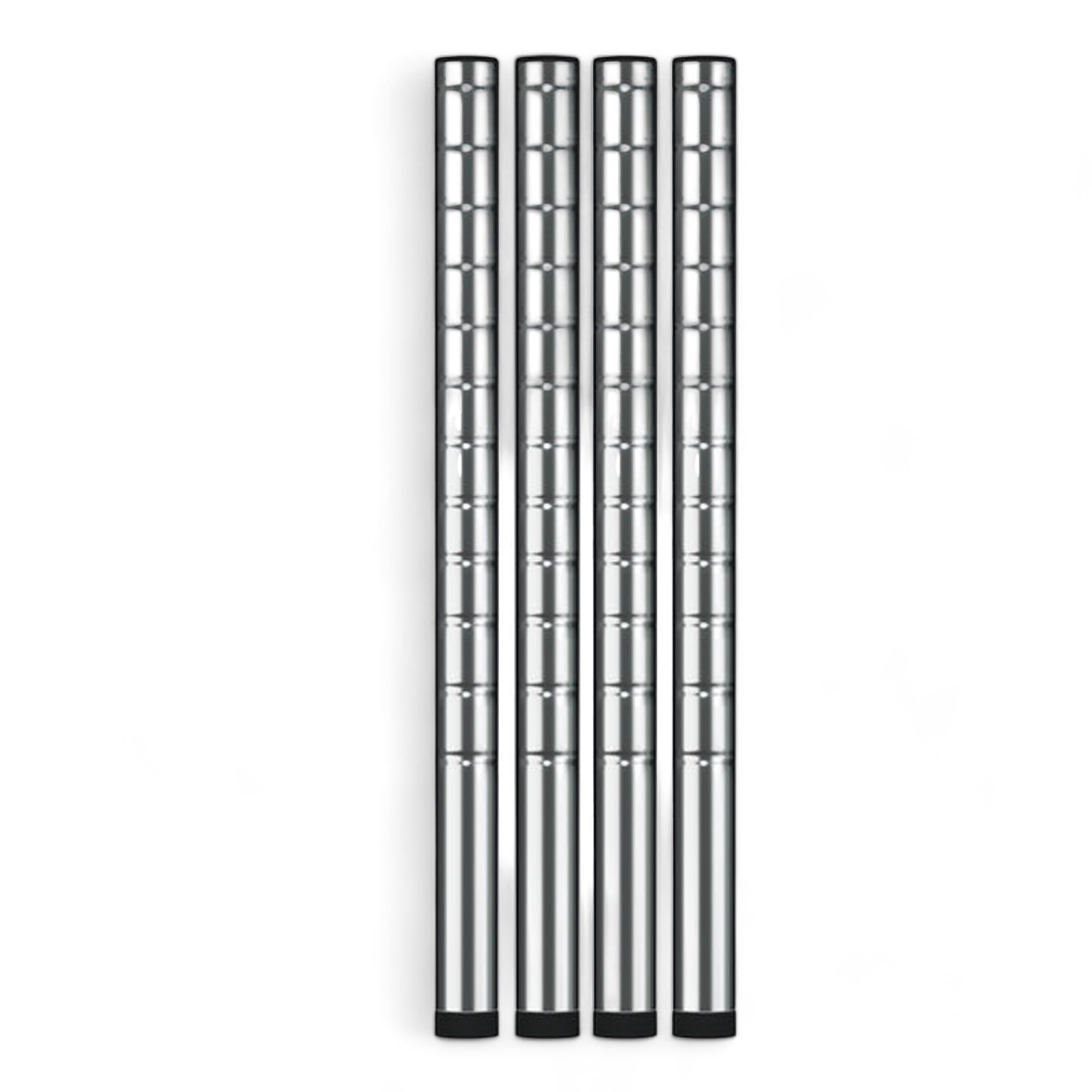 Heavy Duty H8 Chrome Shelving Posts - Set of 4 | Commercial Grade Adjustable Utility Shelves | NSF Certified, Corrosion-Resistant & Easy Assembly for Warehouse, Garage & Retail Storage