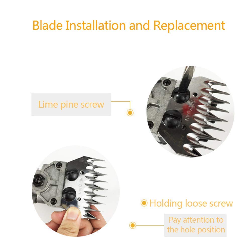 Professional Electric Sheep Shears - Heavy Duty Wool Shearing Clippers for Farm & Garden Use - Perfect for Livestock Grooming, Wool Harvesting & Animal Care