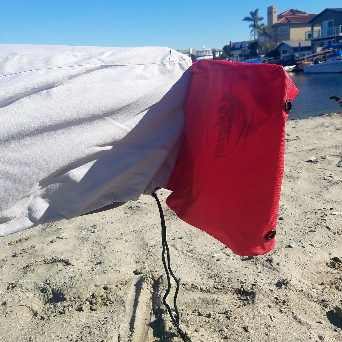 132 in. White Skipper Canoe Cover - Heavy-Duty Waterproof Protection for Kayaks & Canoes - Perfect for Outdoor Storage & Travel