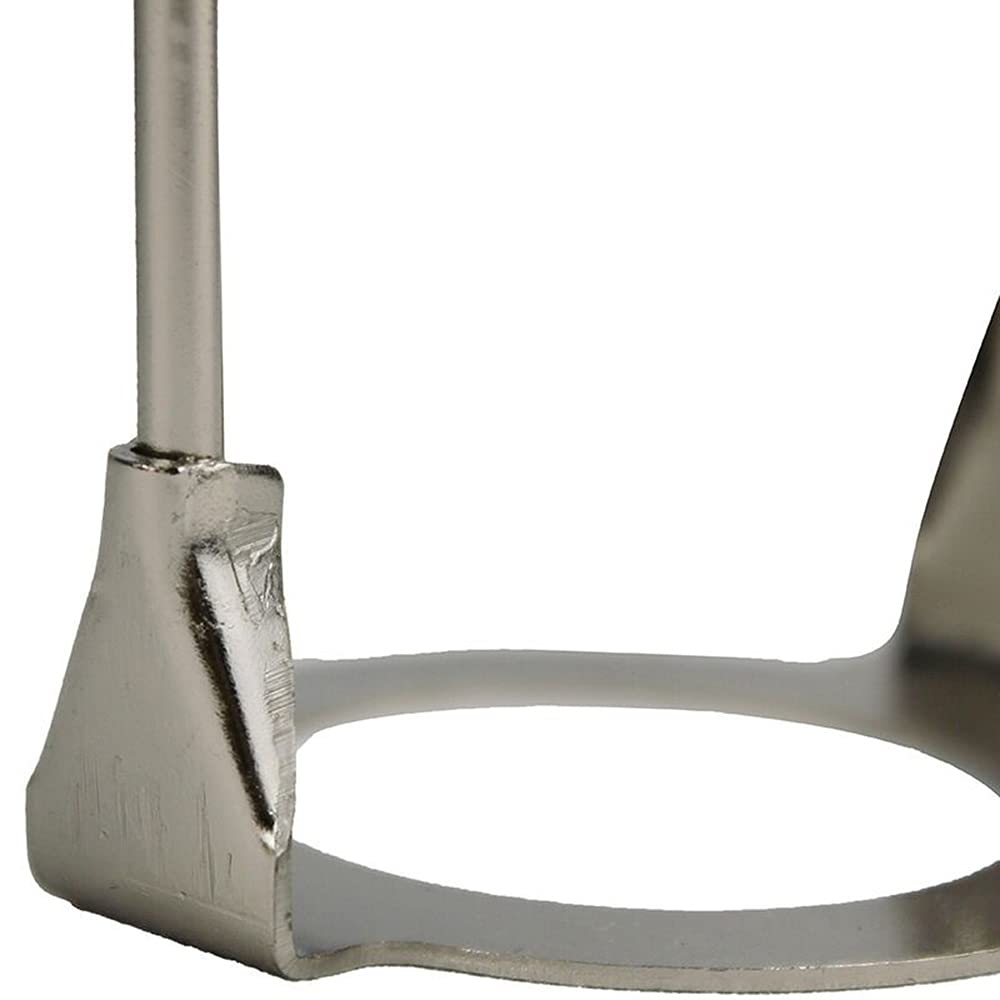 6 Inch UNO Fitter Adapter - E26 Base Lamp Shade Harp Holder for Table & Floor Lamps, Silver | Perfect for Living Room, Bedroom & Office Lighting Decor
