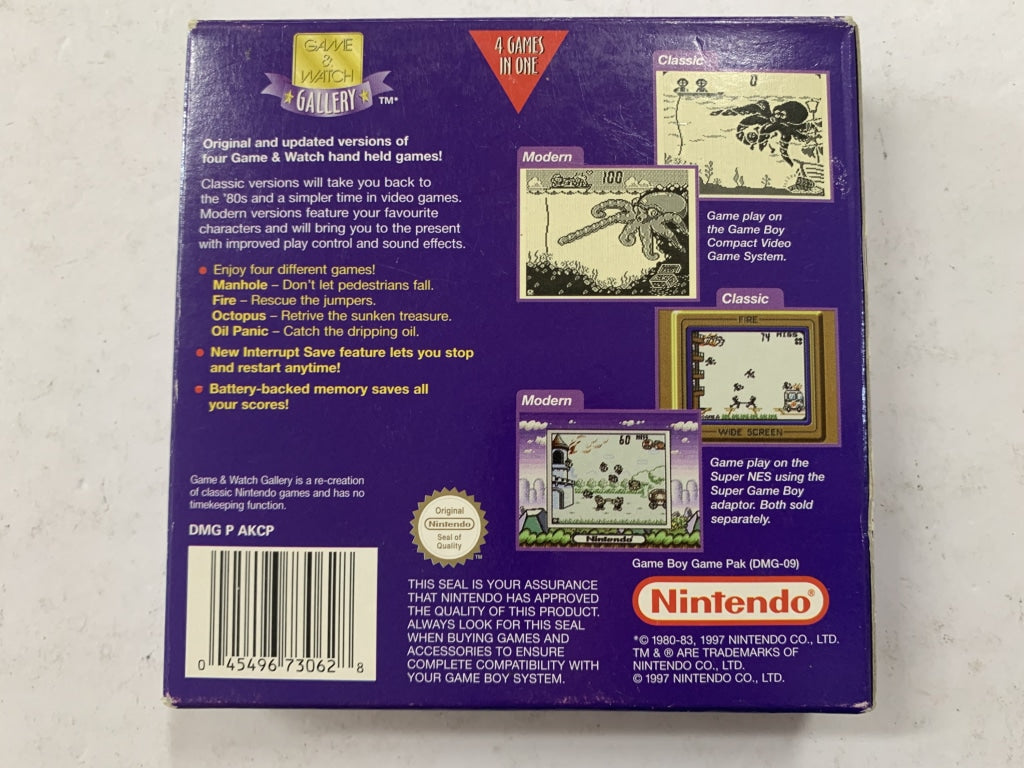 Nintendo Game & Watch Gallery 4 - 4-in-1 Classic Handheld Game Collection (Complete in Box) - Perfect for Retro Gaming Enthusiasts & Collectors