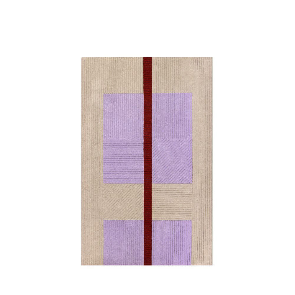 PRE ORDER FINARTE Ametisti Rug in Beige/Lilac - 3 Size Options for Living Room, Bedroom & Office Decor