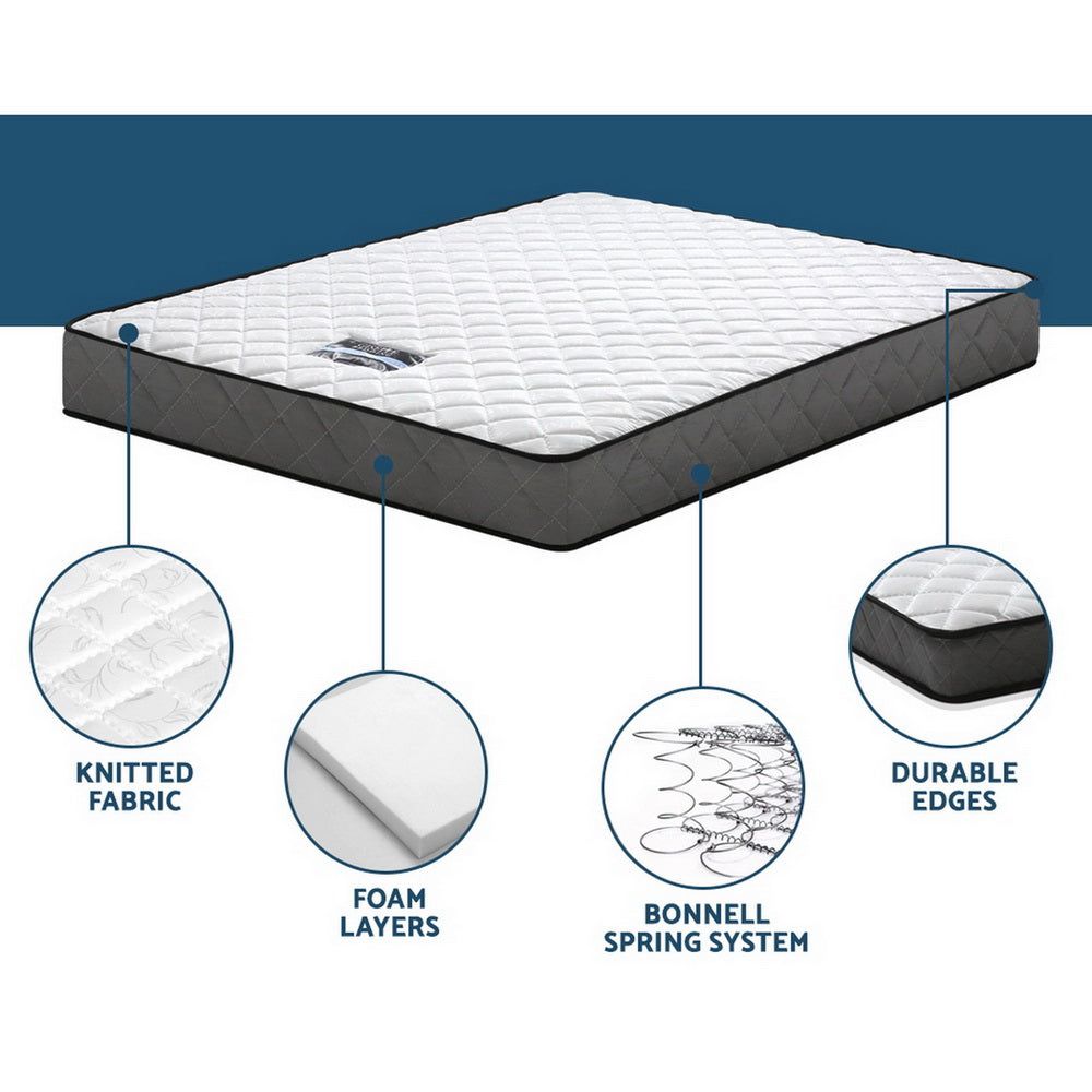 Giselle Bedding 16cm Tight Top Single Mattress - Medium Firm Support for Back Pain Relief - Perfect for Guest Rooms, Dorms & Small Spaces