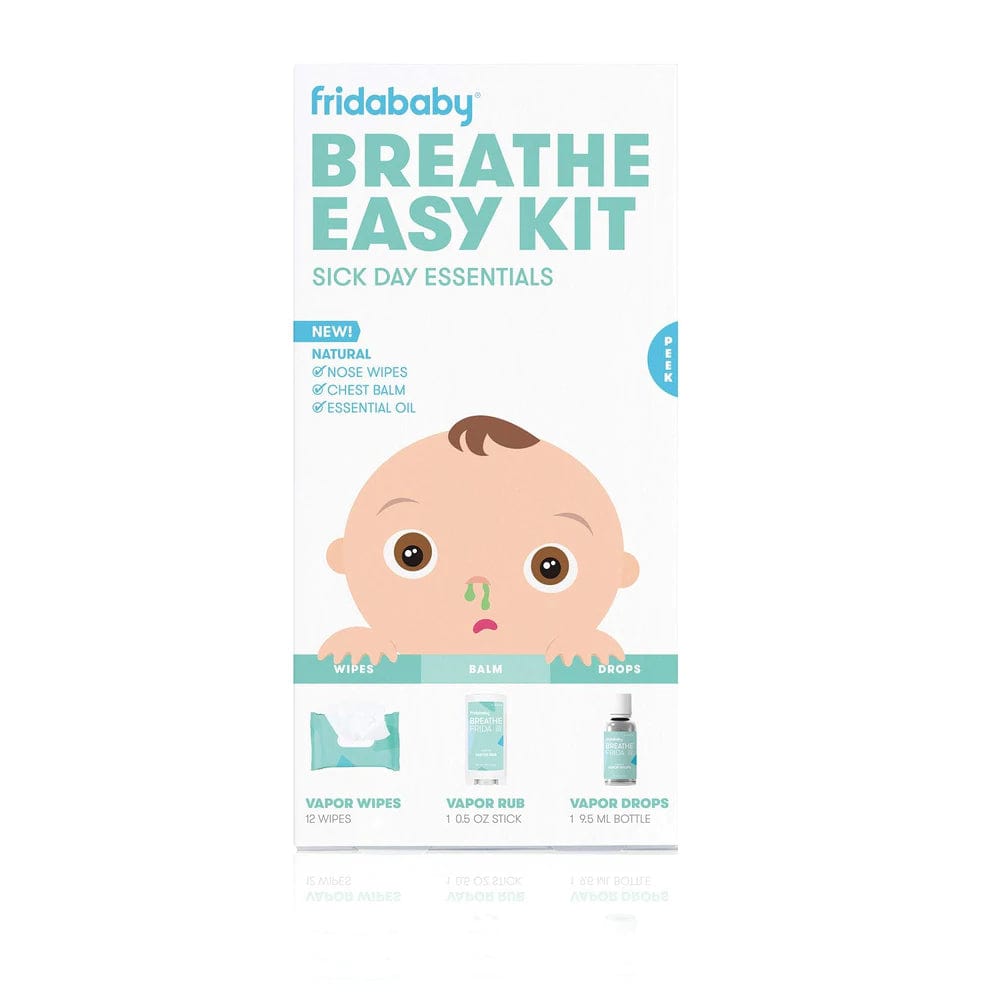Fridababy Breathe Easy Kit - Baby Nasal Aspirator & Saline Spray for Newborns - Perfect for Congestion Relief & Cold Symptoms at Home or Travel