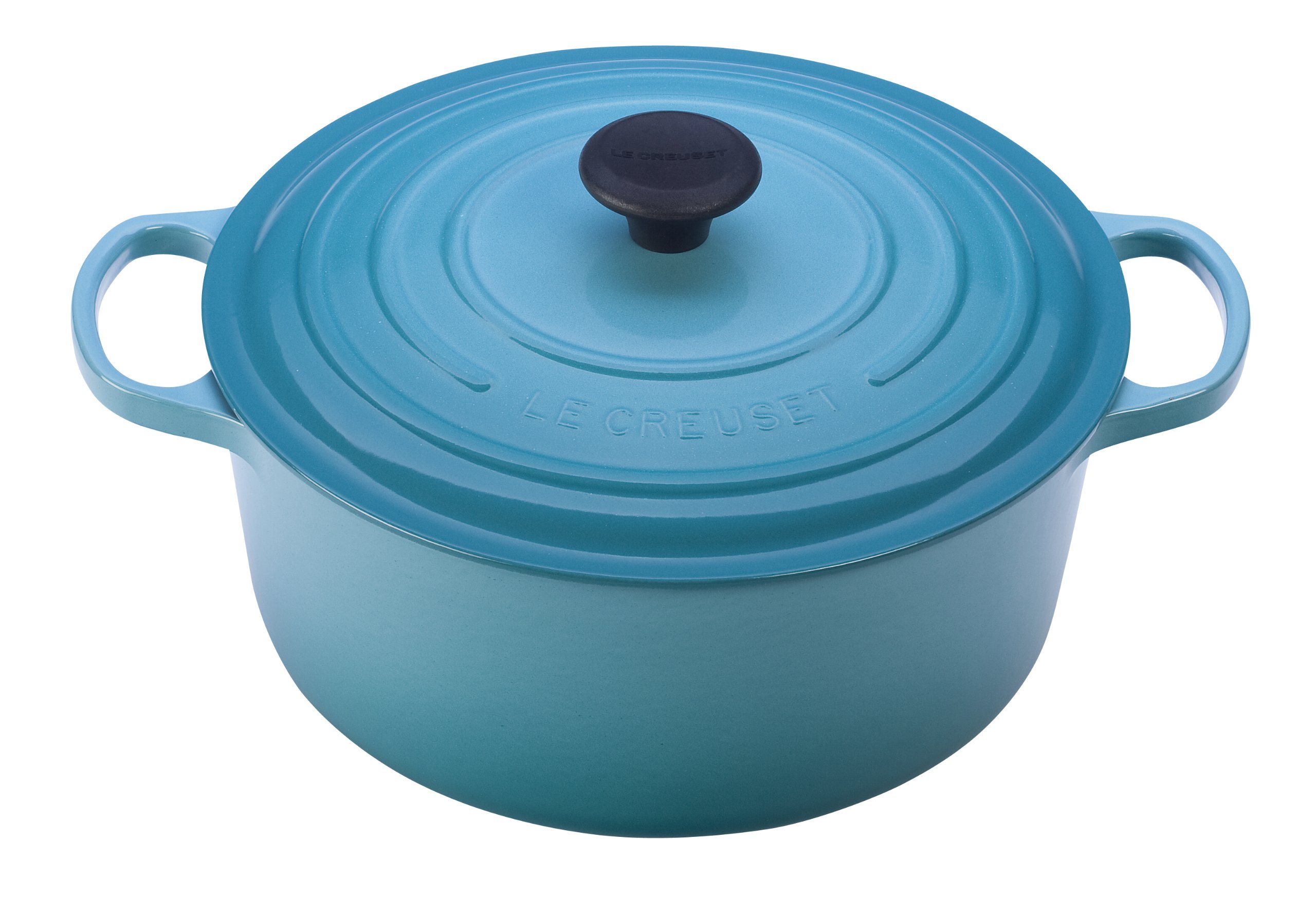 Le Creuset Signature Enameled Cast Iron Round Dutch Oven 4.5 Quart - Caribbean Blue | Premium Cookware for Braising, Stewing & Baking | Perfect for Family Dinners & Entertaining
