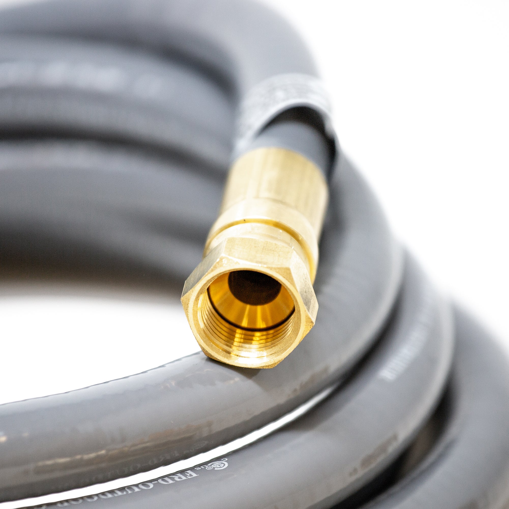 25' Natural Gas Hose with Storage Strap - Flexible & Durable for Grills, Fire Pits & Outdoor Appliances