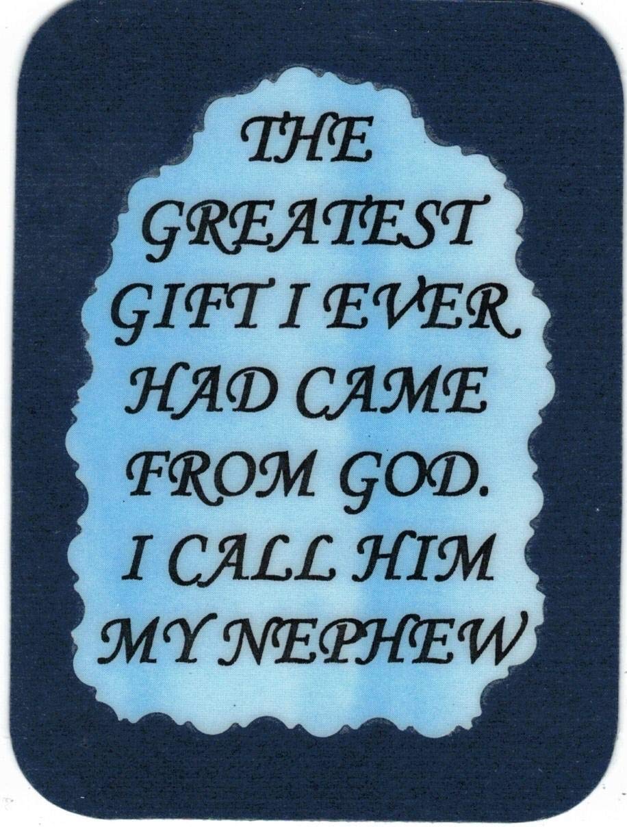 Inspirational Nephew Love Note Card - 3x4 Pocket Gift for Bookmarking