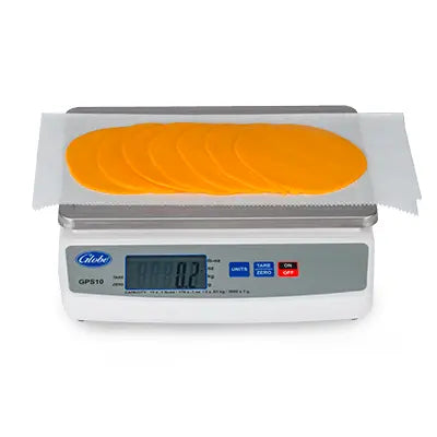 GLOBE GPS10 4 Digital Portion Control Scale - 10 LB Capacity | Precise Food Weighing for Kitchen, Baking & Meal Prep