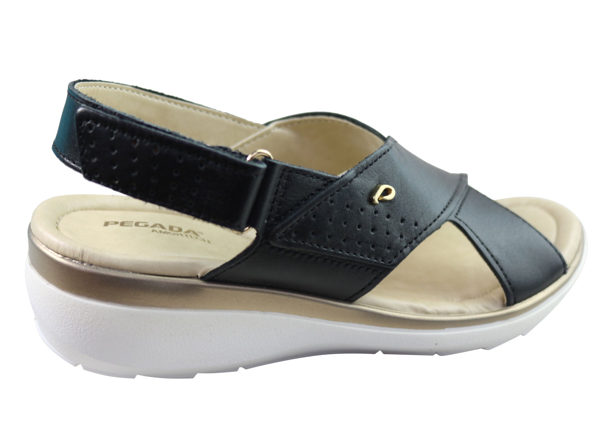 Pegada Paros Women's Comfortable Leather Sandals - Handmade in Brazil - Perfect for Beach, Vacation & Summer Outfits