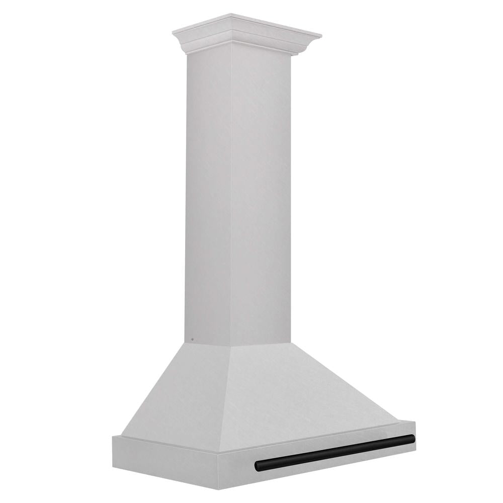 ZLINE KB4SNZ 30 Autograph Edition 30-Inch Stainless Steel Wall Mount Range Hood - Convertible, Satin Finish with Accent Handle - Perfect for Modern Kitchens & Open-Concept Homes