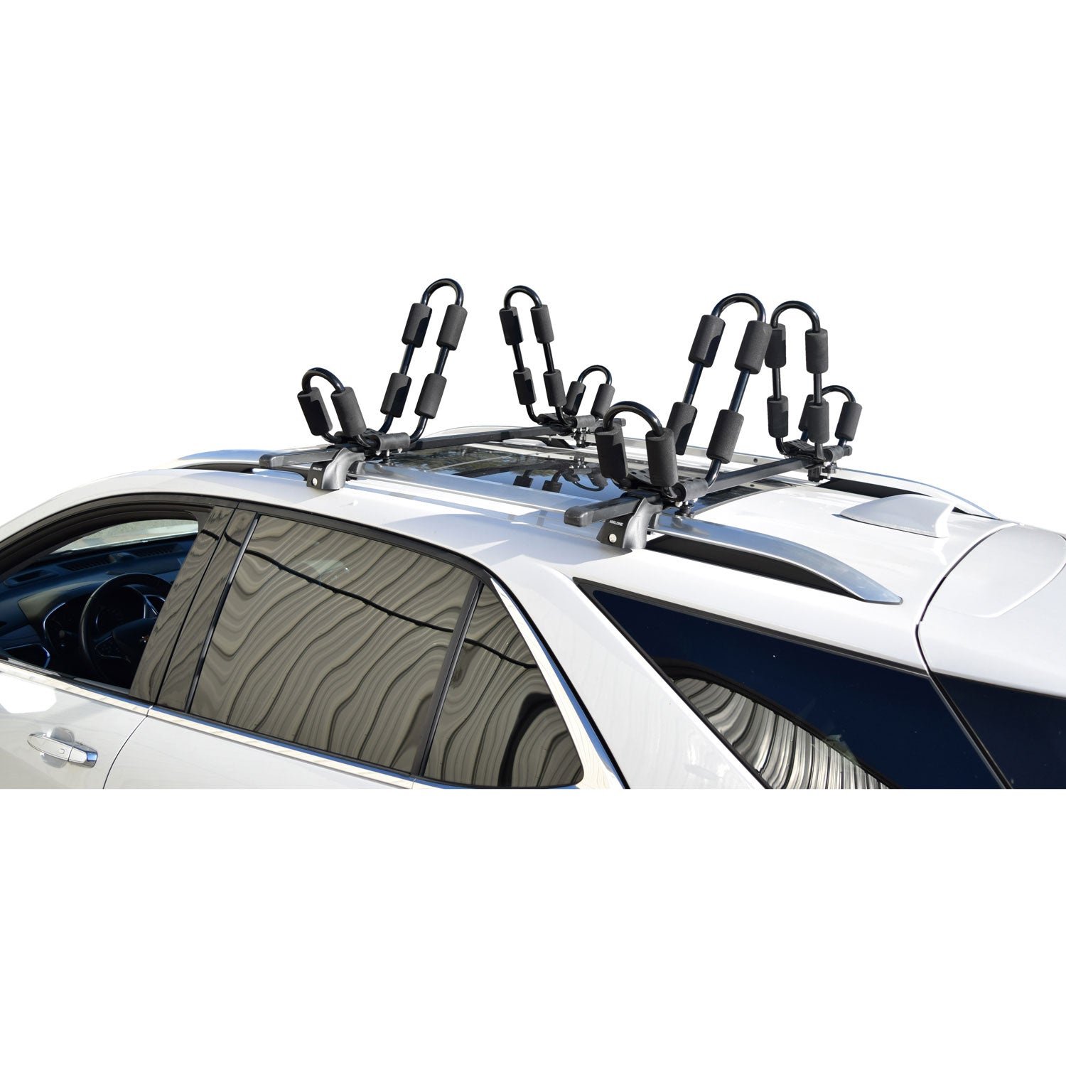 Malone Ecorack Kayak Carrier - 2 Pack Heavy Duty Roof Rack System for Canoes & Kayaks - Perfect for SUVs, Trucks & Outdoor Adventures