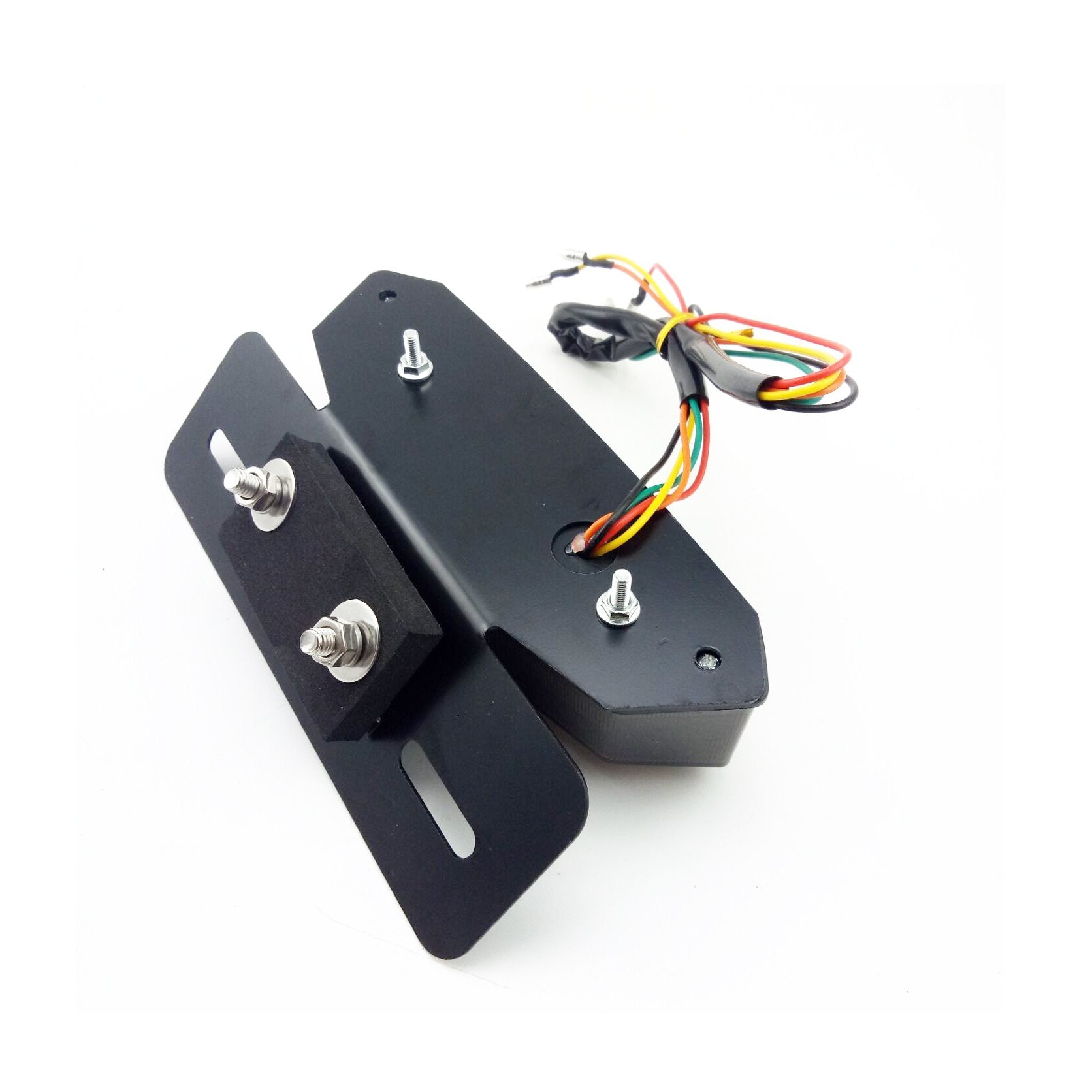 Smoke Lens Integrated LED Tail Light with Turn Signal & License Plate Bracket - Universal Fit for Motorcycles, Cruisers & Choppers - Enhances Visibility & Style for Night Riding