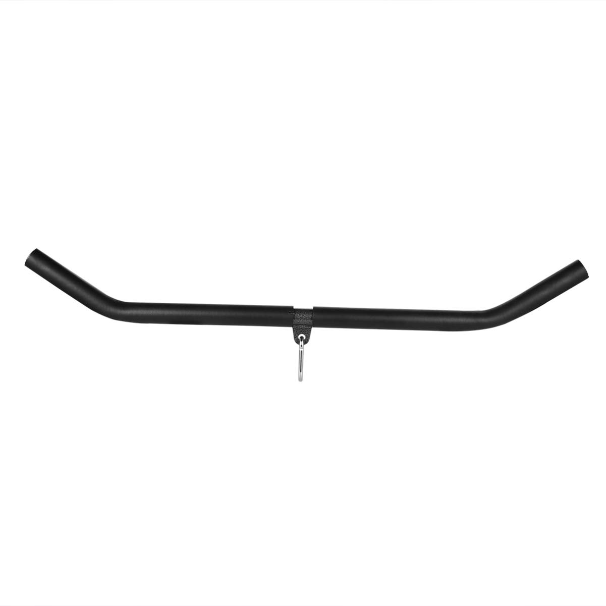 BESPORTBLE Heavy Duty Tension Rod Curl Bar - Steel Gym Cable Attachment for Home & Commercial Fitness Equipment - Perfect for Bicep Curls, Chest Expander Workouts & Strength Training Accessories
