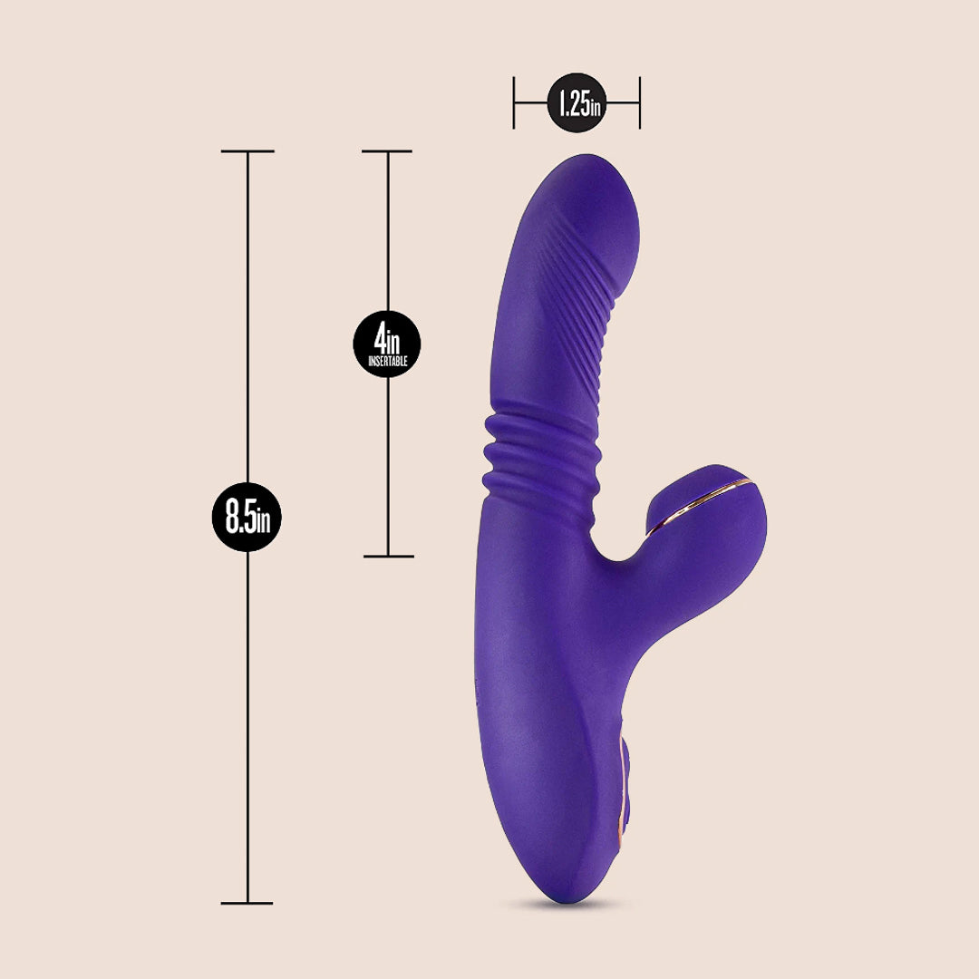 Blush Novelties Lush Iris - Rechargeable Dual Stimulator G-Spot & Clitoral Vibrator for Women | Perfect for Couples Play & Solo Pleasure