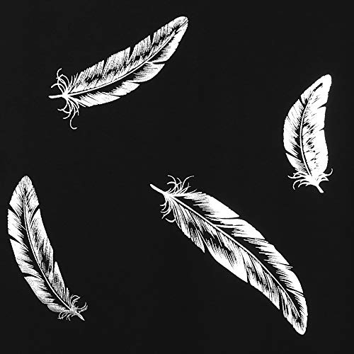 Foil Feather in Black