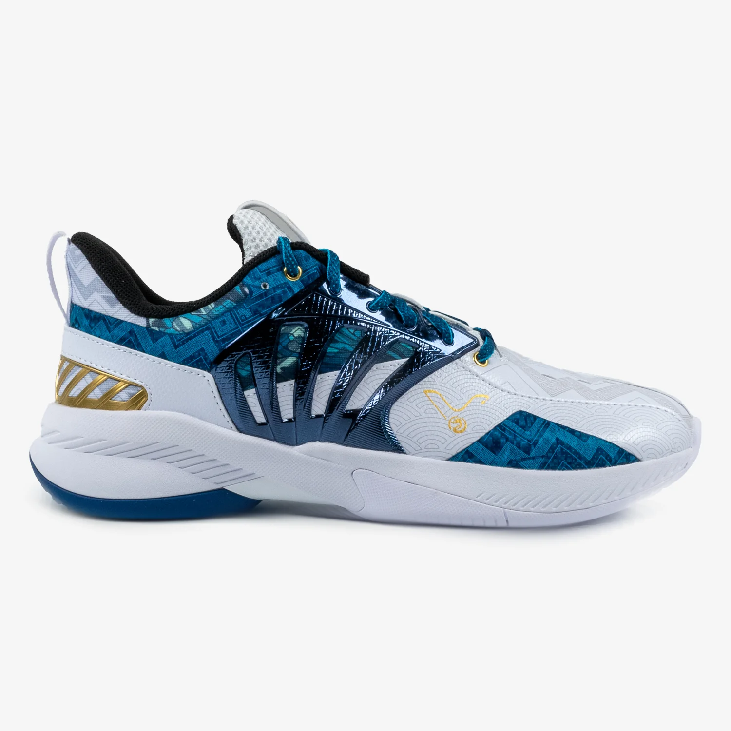 Victor Chinese New Year Edition Court Shoes A790CNY EX AB - White & Blue Basketball Sneakers for Men | Lunar New Year Sports Shoes for Indoor & Outdoor Play