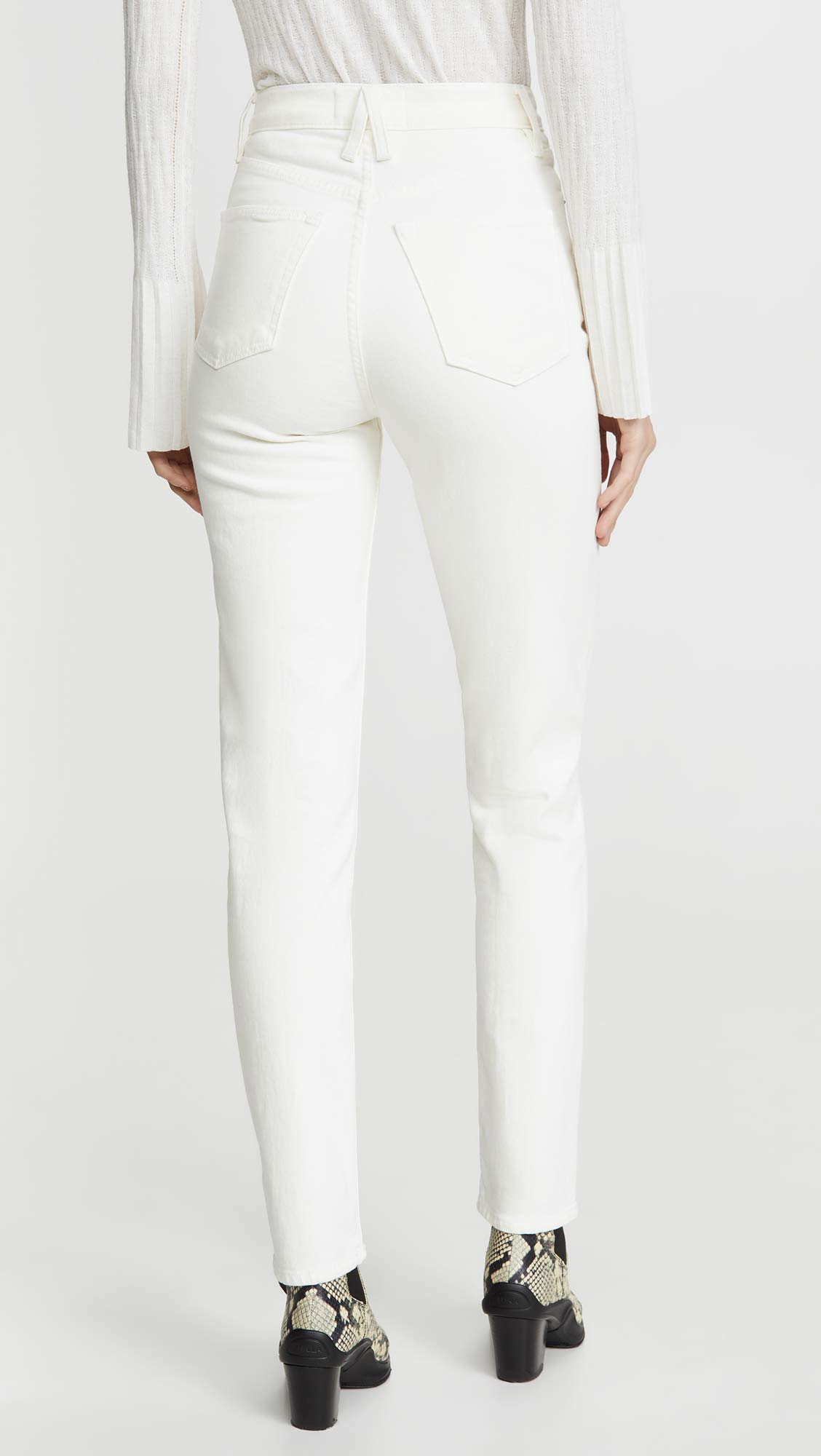 Women's High Waist Beatnik Jeans - Vintage Retro Stretch Denim Pants for Casual Wear & Everyday Outfits