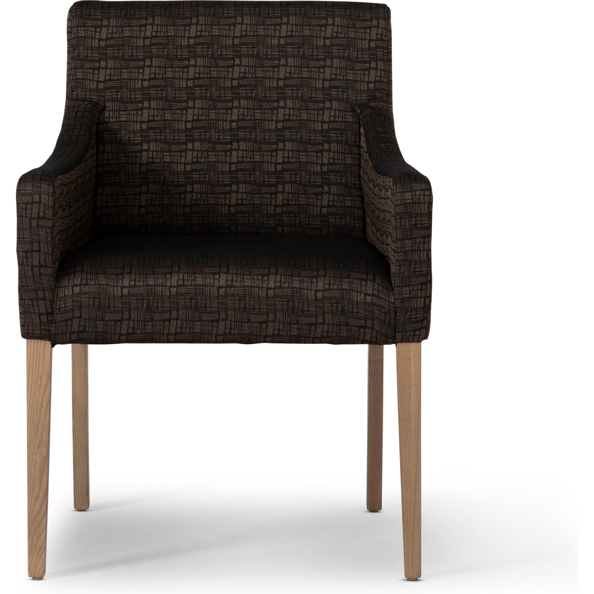 Annecy Parson Chair in Greige - Modern Upholstered Dining Chair with Wooden Legs (PT 7830 19 T131) - Perfect for Dining Room, Kitchen, Office or Living Room Decor