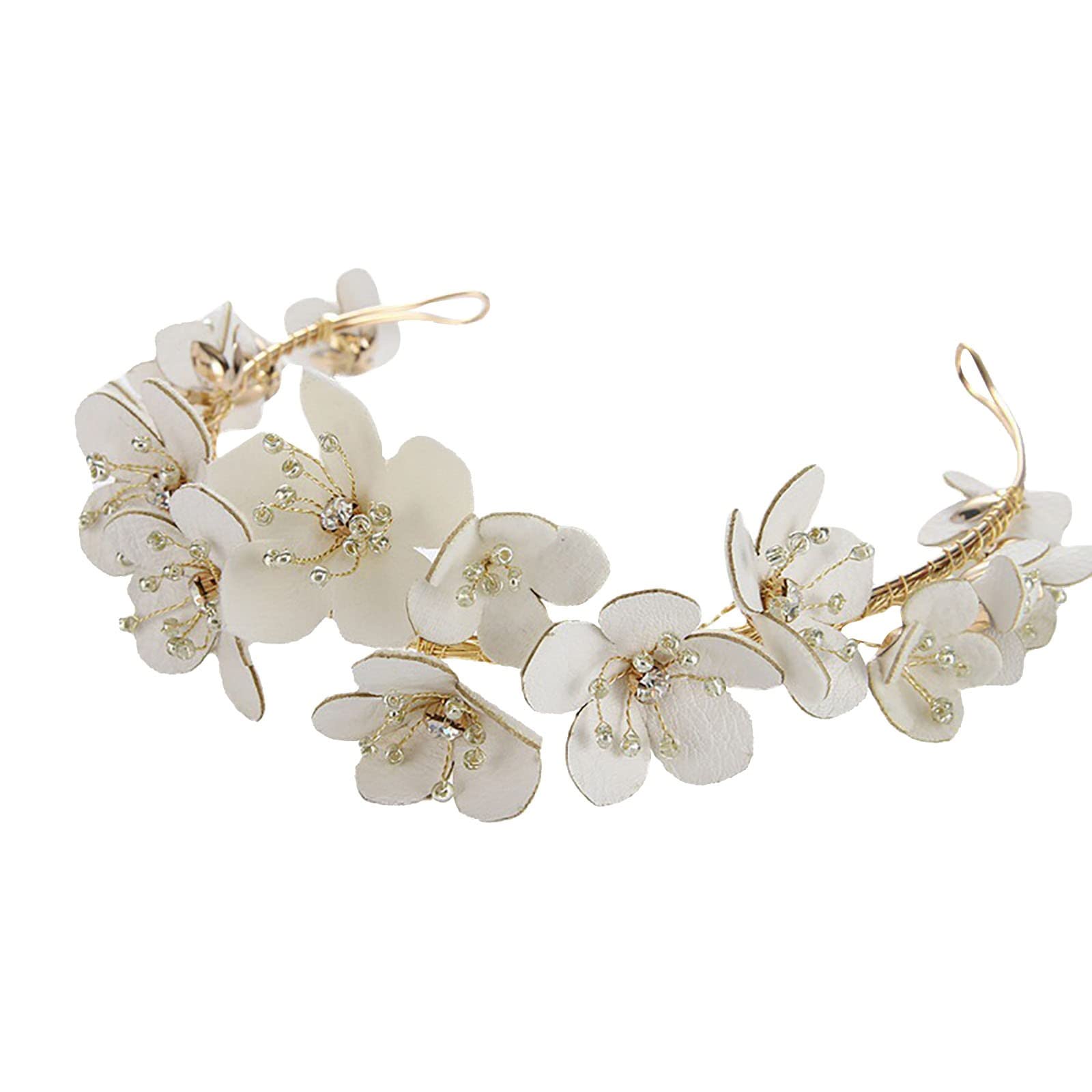 Elegant Faux Pearl Bridal Hair Clips - Wedding Hair Combs with Rhinestones & Flowers for Brides, Prom, and Special Occasions