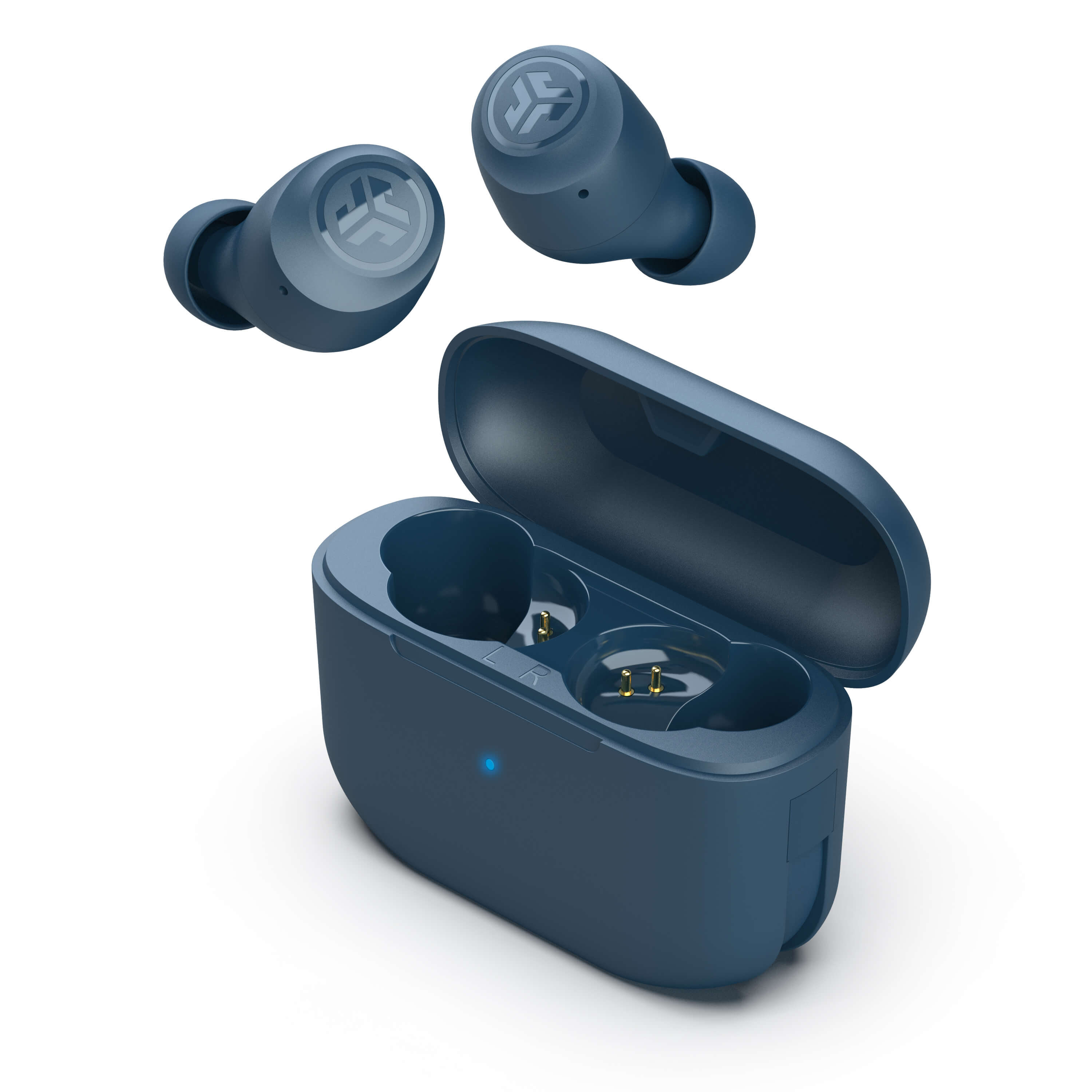 Go Pop+ Wireless Earbuds with Cloud Navy & Cloud Foam Tips - Premium Noise Cancelling Bluetooth Headphones for Running, Workout & Travel