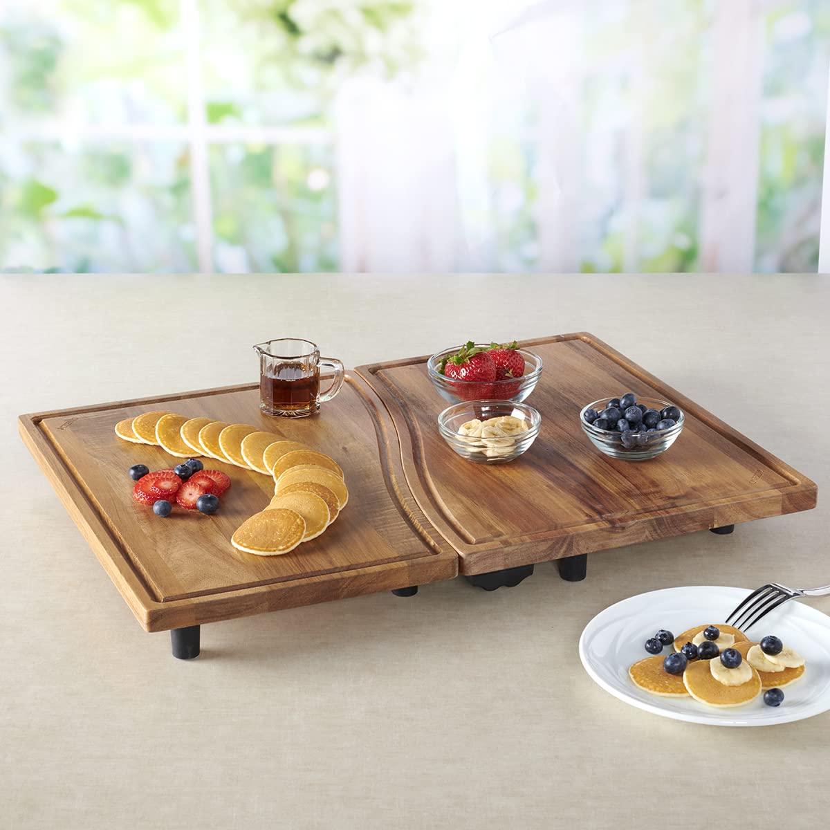 Anchor Hocking SwingBoard Acacia Wood Cutting Board Set - 6-Piece Premium Wooden Chopping Blocks for Kitchen Meal Prep & Serving - Perfect for Home Chefs, Entertaining & Charcuterie Boards