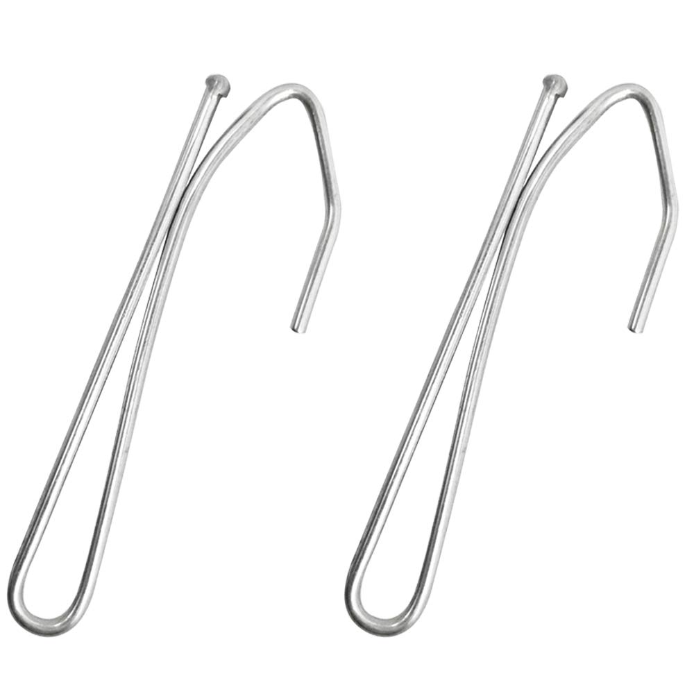 50 Pcs Stainless Steel Pinch Pleat Curtain Hooks - Heavy Duty Drapery Hooks for Sheer & Blackout Curtains - Perfect for Living Room, Bedroom & Window Treatments