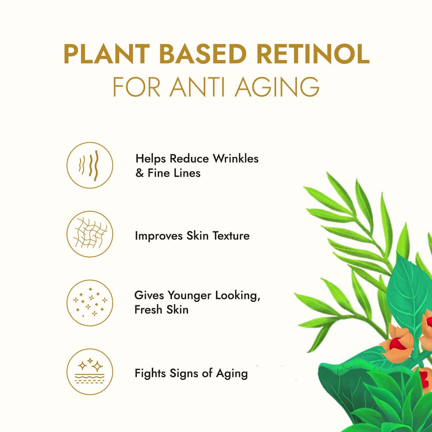 Kapiva Ashwagandha Anti-Aging Face Oil (30ml) - Plant Based Retinol for Wrinkles & Fine Lines | 100% Ayurvedic Facial Oil with Bakuchi & Herbal Actives | Natural Skin Care for Dry, Mature Skin | Day & Night Moisturizer for Glowing Complexion