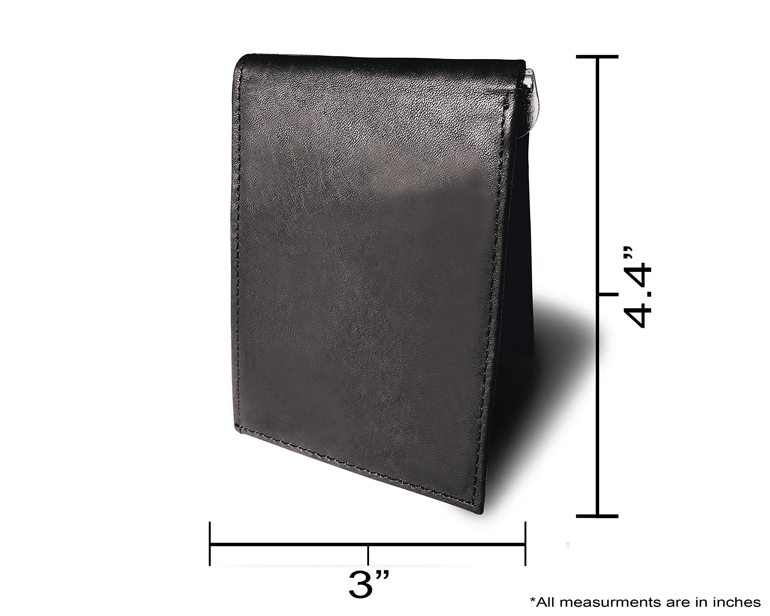 Premium Cowhide Leather RFID Blocking Money Clip Wallet for Men - Slim Minimalist Design with Laser Engraving, Ideal for Hunting & Outdoor Adventures