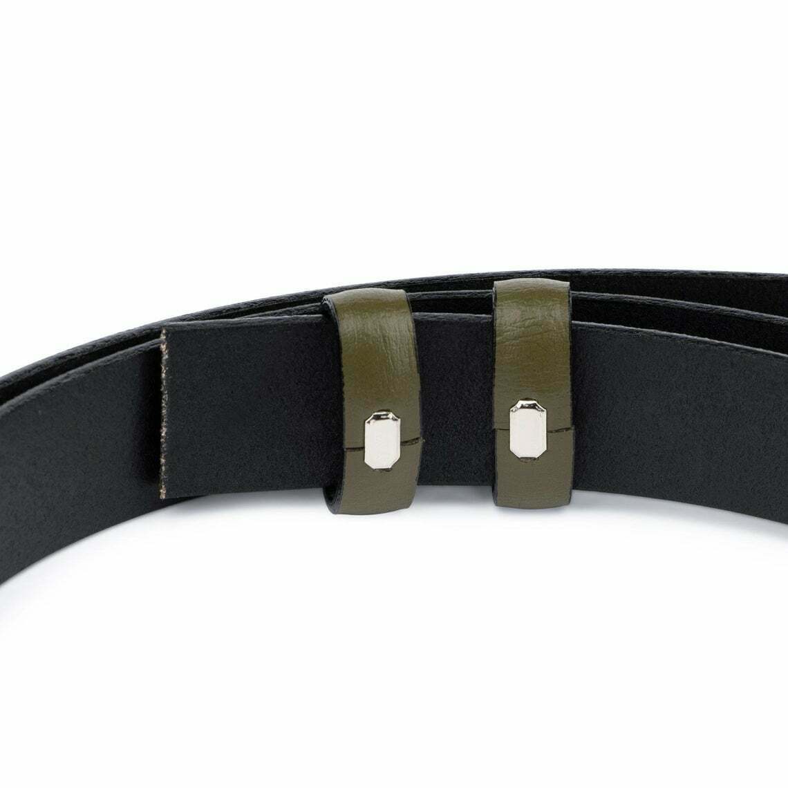 1 Inch Olive Green Belt Strap No Buckle for Montblanc 25 Buckles - Replacement Belt for Women's Fashion Accessories | Perfect for Office, Casual Wear & Gift Giving