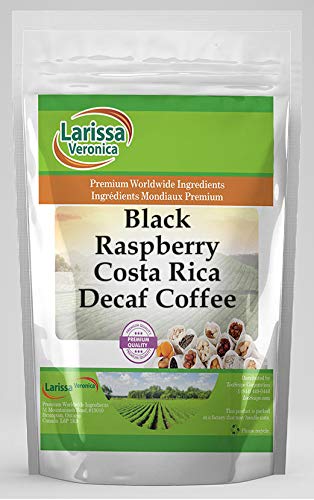 Premium Black Raspberry Costa Rica Decaf Whole Coffee Beans - Gourmet Naturally Flavored, 16oz (2 Pack) - Perfect for Morning Brews, Afternoon Relaxation & Gift Giving