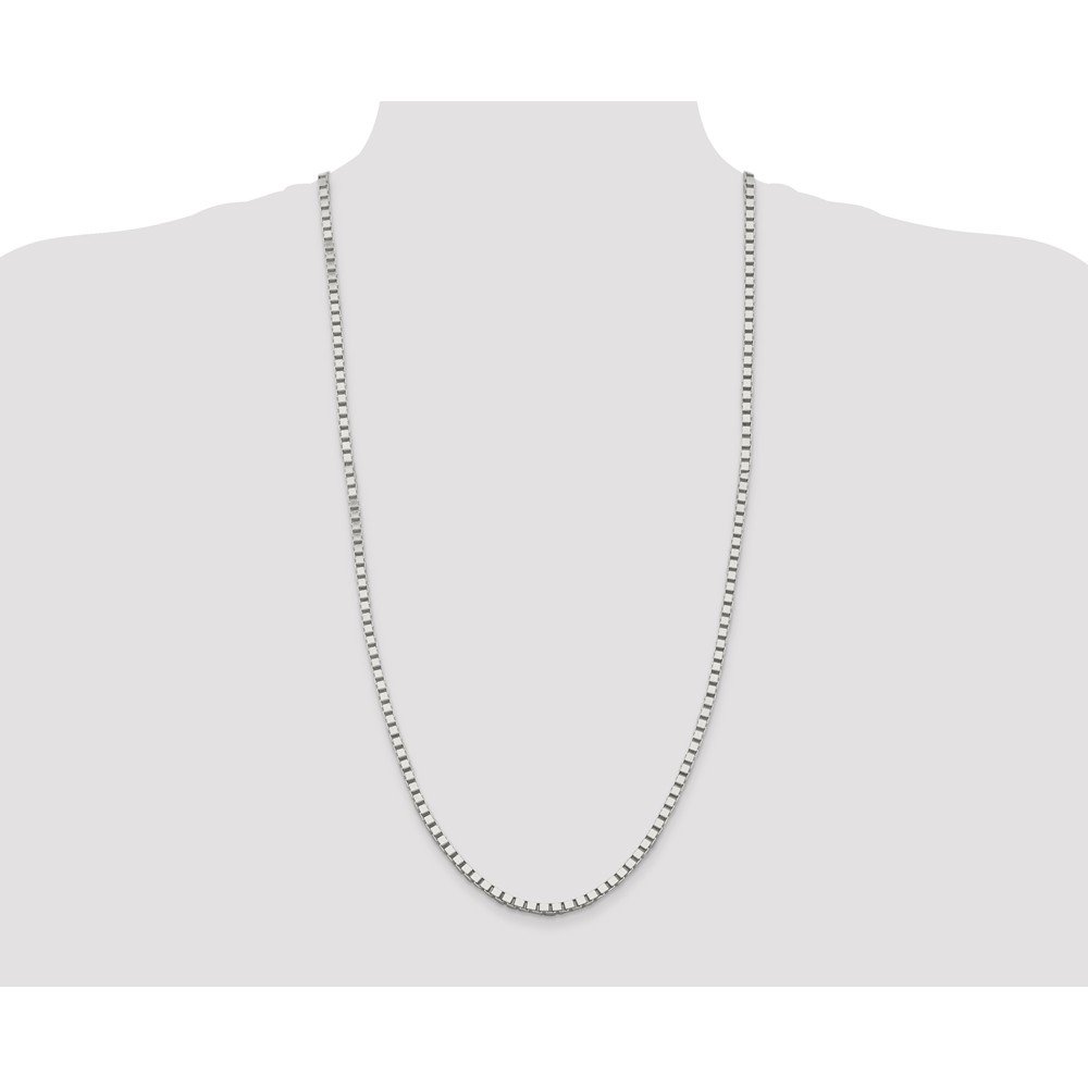 925 Sterling Silver 3.75mm Box Chain Necklace with Lobster Clasp - Durable & Hypoallergenic Jewelry for Women & Men - Perfect for Everyday Wear, Gifts & Special Occasions
