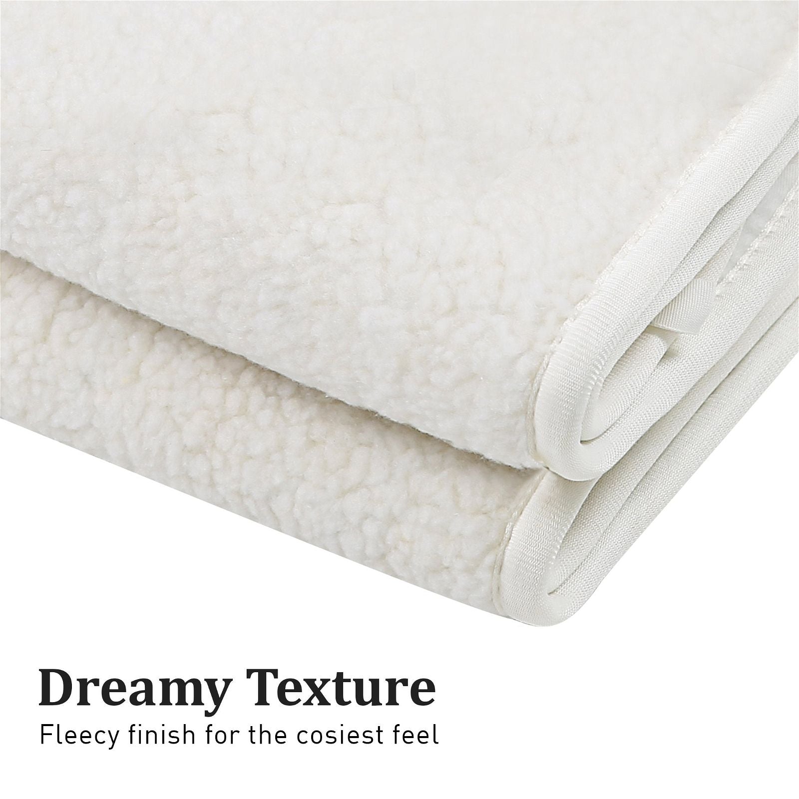 Laura Hill Electric Heated Blanket - Queen Size Fleece Warming Blanket with 9 Heat Levels & Auto Shut-Off - Perfect for Cold Winter Nights & Cozy Bedroom Comfort