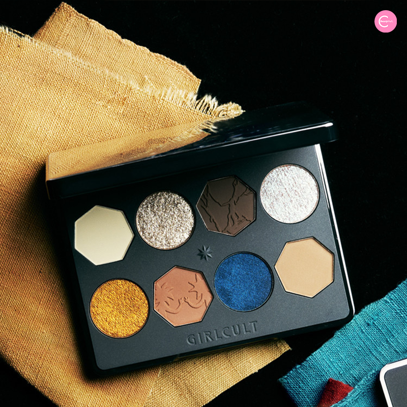 Girlcult Miao Witchcraft Series 8-Color Eyeshadow Palette - Highly Pigmented, Long Lasting Makeup for Halloween, Cosplay & Gothic Looks
