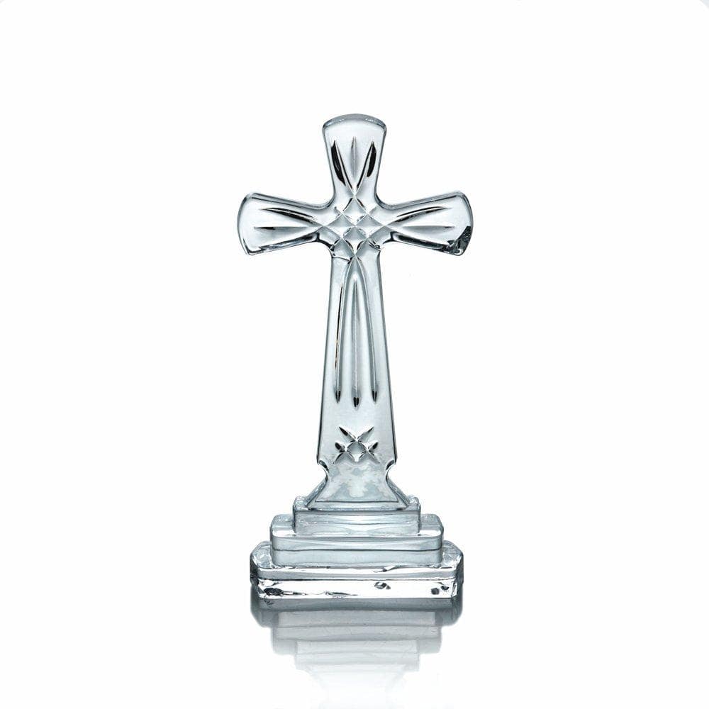 Rejoice Glass Cross Pendant Necklace - Elegant Religious Jewelry for Women & Men - Perfect for Church, Weddings, Baptism & Daily Wear