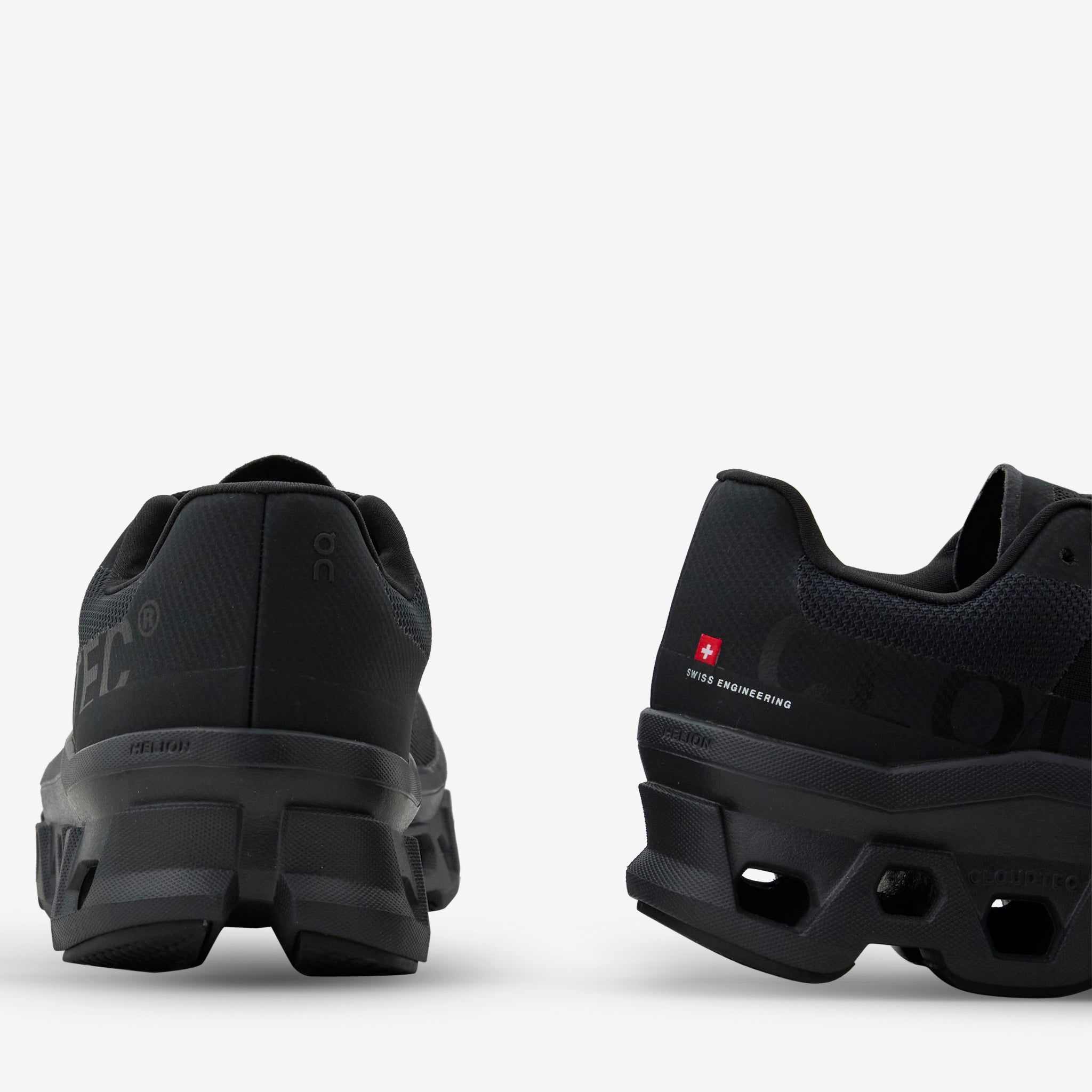 Cloudmonster All Black Running Shoes for Men & Women - Lightweight Cushioned Sneakers for Jogging, Gym Workouts & Daily Wear
