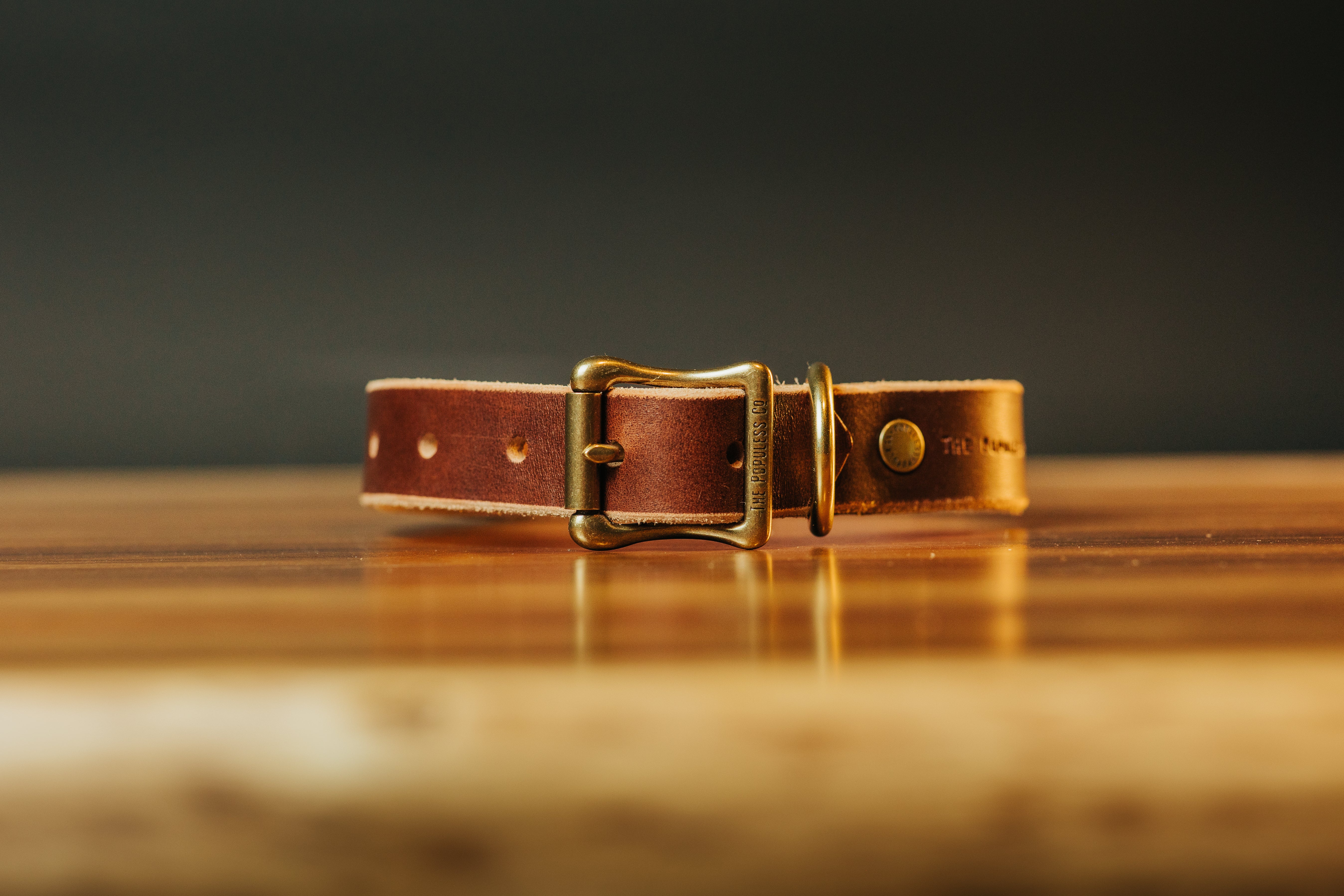 Premium The Marv Dog Collar - Adjustable Brown Leather Pet Collar for Small Medium Large Dogs | Durable & Comfortable for Daily Walks, Training & Outdoor Adventures