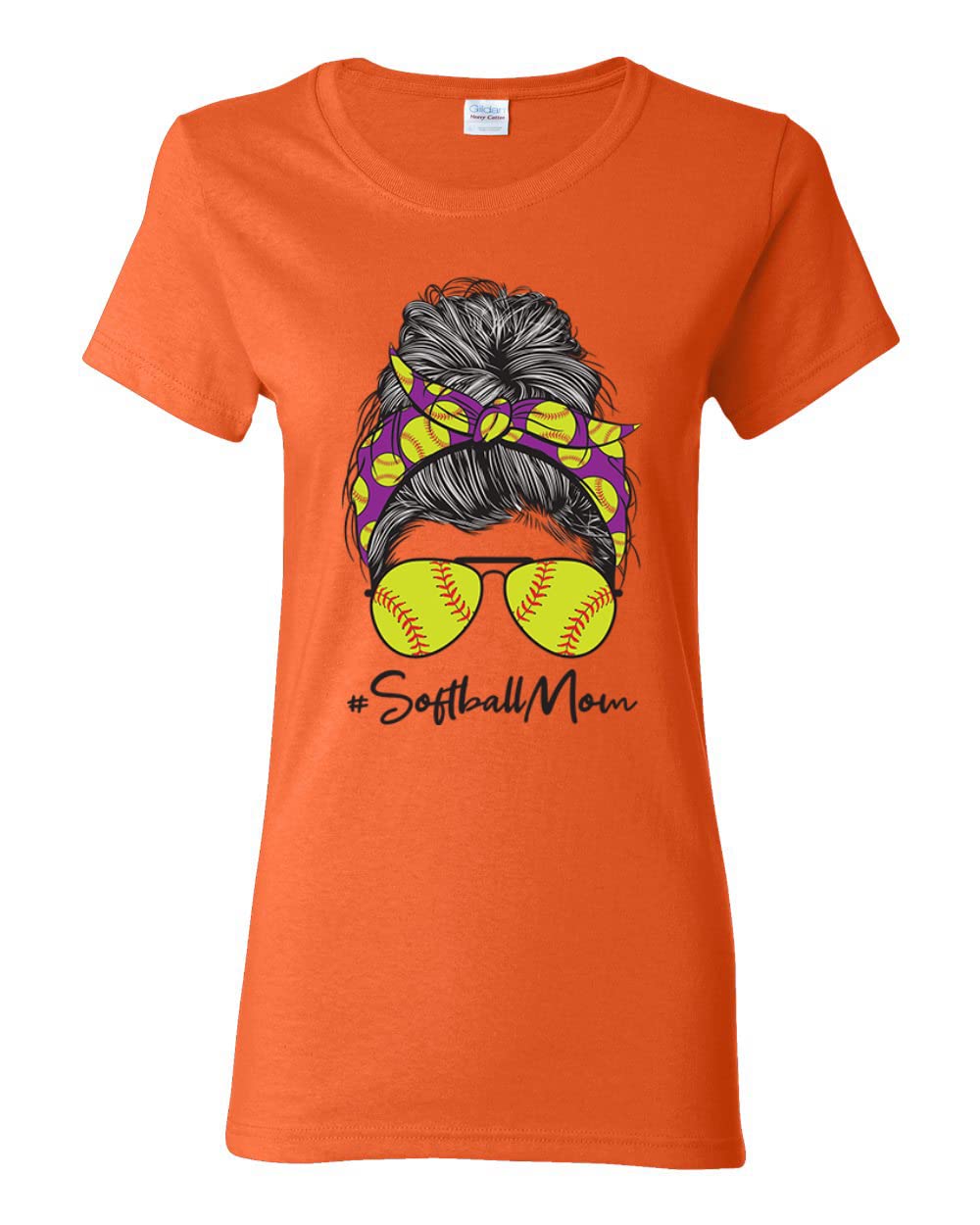 Softball Mom Graphic T-Shirt - Comfortable Women's Baseball Tee for Game Day, Mother's Day & Sports Lovers | Perfect for Team Moms, Sideline Cheering & Casual Wear
