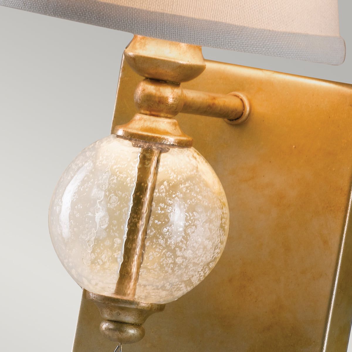 Argento 1Lt Wall Light with Oxidized Silver Leaf Finish - Elegant Indoor & Outdoor Lighting for Living Room, Bedroom, or Patio