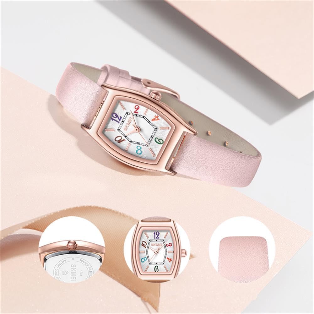 Forrader Women's Quartz Watch with Leather Strap - Fashionable Ladies Watch with Large Numbers for Easy Reading | Perfect for Everyday Wear, Office & Casual Outfits