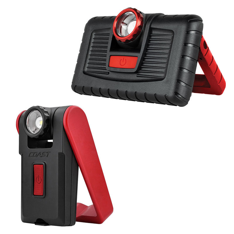 Coast Dual Power Rechargeable Magnetic LED Work Light - Bright Portable Flashlight for Camping, Hiking, Emergency & Home Repairs